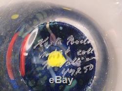 Kosta Boda Satellite Glass Vase Signed Artist Collection Bertil Vallien 49250
