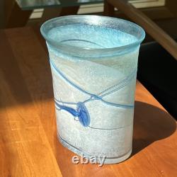 Kosta Boda Signed Bertil Vallien Artist's Coll. Blue Galaxy Edition 48017 Rare