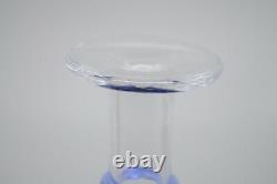 Kosta Boda Sweden Bertil Vallien Satellite Blue Art Glass Vase 16 Tall