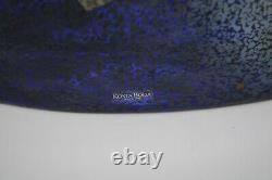 Kosta Boda Sweden Bertil Vallien Satellite Blue Art Glass Vase 16 Tall