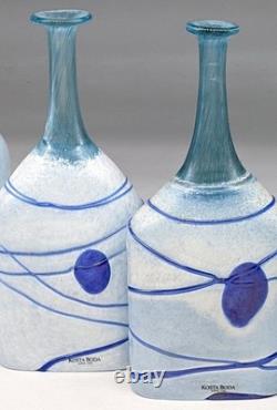 Kosta Boda Vallien Galaxy Blue Vase Collection