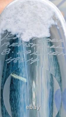 Kosta Boda Vallien Galaxy Blue Vase Collection