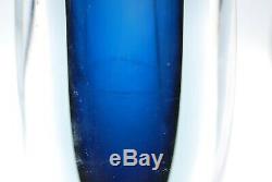 Kosta Vicke Lindstrand. Huge Overlay Vase With Blue. Signed