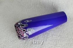 L? K Vtg Czechoslovakian Cobalt Blue Art Glass Decorative Vase