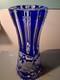 LAUSITZER Vintage Lead Crystal Cobalt Blue Vase