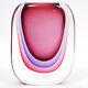 LUIGI ONESTO Murano Italy Art Glass Multi-Color Vase- 9.25 High