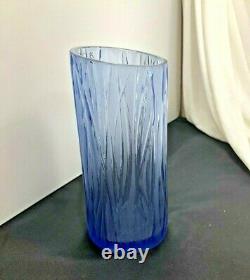 Lalique Vase New Moon Sapphire Blue Paris France