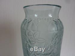 Lalique'bougainvillier' Vase Ocean Blue