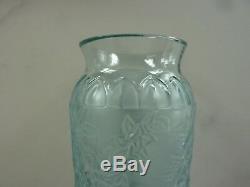 Lalique'bougainvillier' Vase Ocean Blue