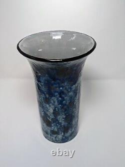 Large 10 Blue-Green Mid Century Vase Gorgeous Marked DP