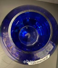 Large Cobalt Blue Glass Vase 8
