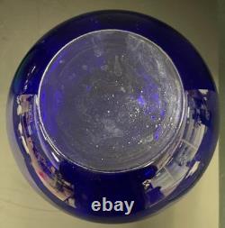 Large Cobalt Blue Glass Vase 8
