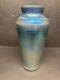 Large Fenton Unpolished Favrene Glass Vase 95th Anniversary Cobalt Iridescent