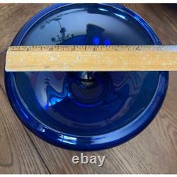 Laurie Thal Glass Bowl Sommerso Blue Display Fine Art Glass Home Decor