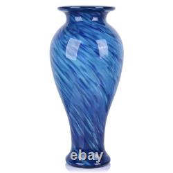 Lccck 20 Tall Blue Glass Vase Hand Blown Large Floor Glass Vase Home Decor