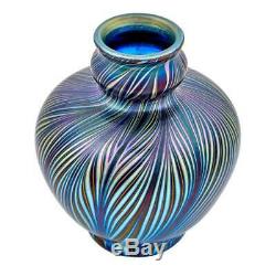 Lct Tiffany Favrile, Glass Cabinet Vase A1941 Circa 1894