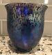 Loetz Cobalt Papillion Urn Deco Vase