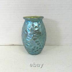 Loetz Crete Diaspora Blue Iridescent Cabinet Vase
