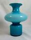 MCM DANISH Holmegaard 16 cm Carnaby Bulge Vase in Blue & Opal Iconic Design