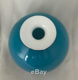 MCM HOLMEGAARD CARNABY BLUE BALL'KUGLE' VASE13cm SIZE