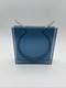 MOMA SQUARE RIBBON VASE BLUE GLASS DESIGNED BY PETER HEWITT Rare Blue Color