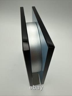 MOMA SQUARE RIBBON VASE BLUE GLASS DESIGNED BY PETER HEWITT Rare Blue Color