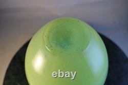 MURANO Art Glass VASE, Mid-Century Modern, Sommerso Layered Blue Green Ovoid