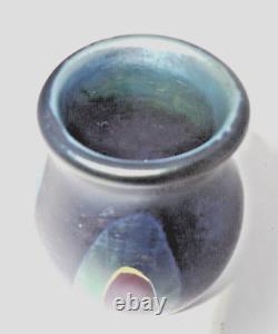 Mark Peiser American art glass vase early gem superb favrile colors! Flawless