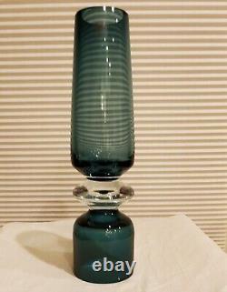 Marquis by Waterford Tango Vase Samba Smoky Blue 16 inch