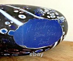 Martin Andrews Studio Art Glass'Stone Series' Vase signed & dated 2007