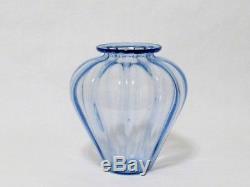 Martinuzzi Costolato Murano Glass Vases