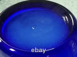 Mary Gregory Cobalt Blue Glass Antique, Victorian, Lot of 3 Pieces