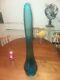 Massive Vintage L E Smith Glass Swung Vase Blue Huge 30 Viking