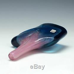 Mdina Pink and Blue Fish Vase