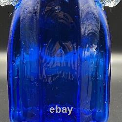 Mensch Studio Glass Cobalt Blue Glass Tall Vase Home Decoration