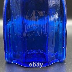 Mensch Studio Glass Cobalt Blue Glass Tall Vase Home Decoration