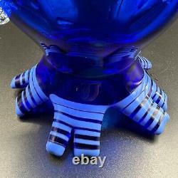 Mensch Studio Glass Cobalt Blue Glass Tall Vase Home Decoration