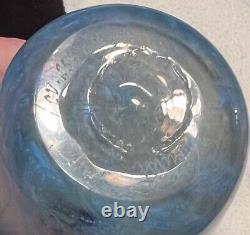 Michael Nourot Art Glass Vase Blue CV 256 84 DLL