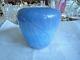 Michael Nourot Studio Glass. 4 1/2 Blue Swirl Vase. Signed & Beautiful. Nice