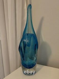 Mid 20th Century Murano Art Glass Vase With Controlled Bubbles