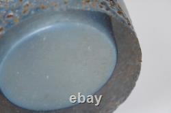 Mid-Century Modern Alessando Mandruzzato Murano Sommerso Textured Glass Vase