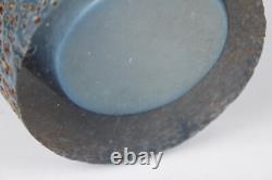 Mid-Century Modern Alessando Mandruzzato Murano Sommerso Textured Glass Vase