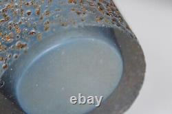 Mid-Century Modern Alessando Mandruzzato Murano Sommerso Textured Glass Vase