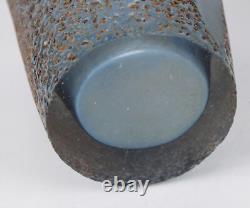 Mid-Century Modern Alessando Mandruzzato Murano Sommerso Textured Glass Vase