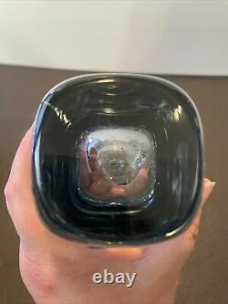 Mid Century Strombergshyttan Ice Blue Art Glass Vase Stromberg 11