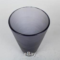 Mid-Century Venini Blue and Brown Inciso Glass Vase by Paolo Venini, 1950s GL