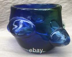 Mid century modern Kosta Warff art glass vase