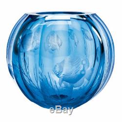 Moser Fish Globe Vase 10.6h Brand New