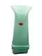 Murano Art Glass Vase Light Blue Green Decorative Solid Glossy Italian Italy