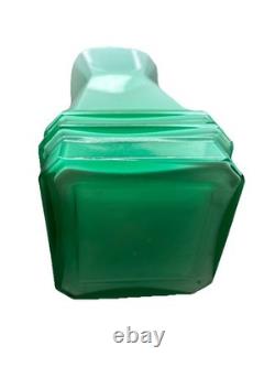 Murano Art Glass Vase Light Blue Green Decorative Solid Glossy Italian Italy